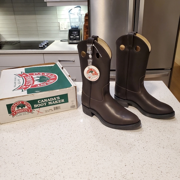 canada west boots Other - Canada West Boots Size 8 E Brown Handcrafted Cowboy & Western Boots